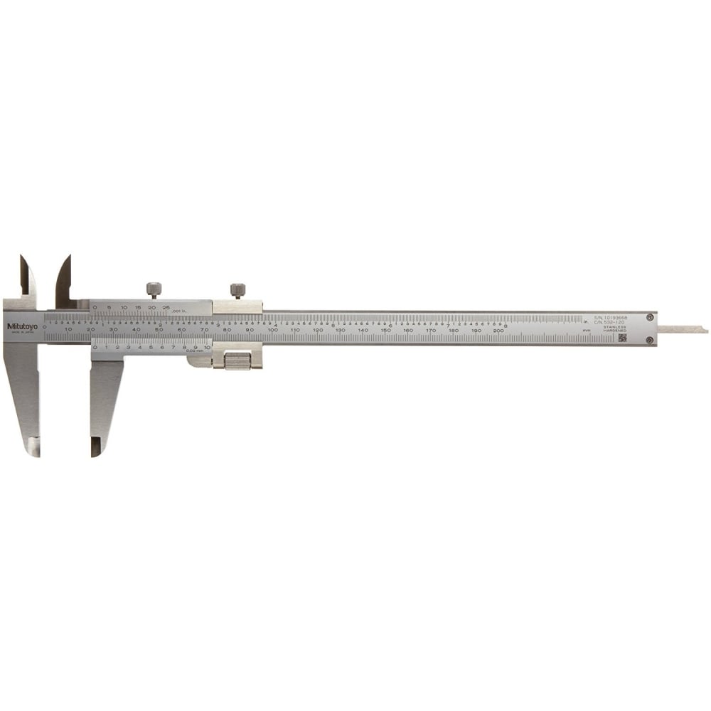 เวอร์เนียร์ Mitutoyo fine adjustment vernier caliper 0-180mm 0-7 ...