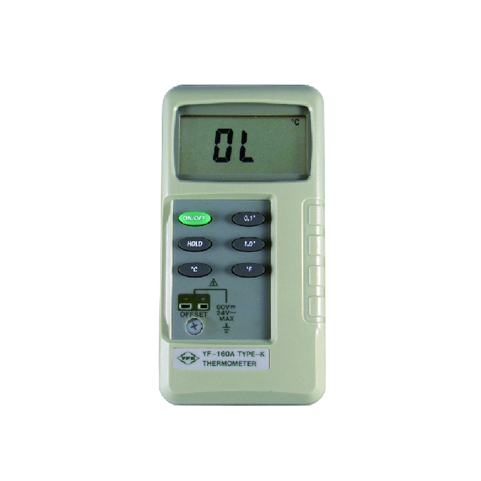 เครื่องวัดอุณหภูมิแบบ k yf-160a