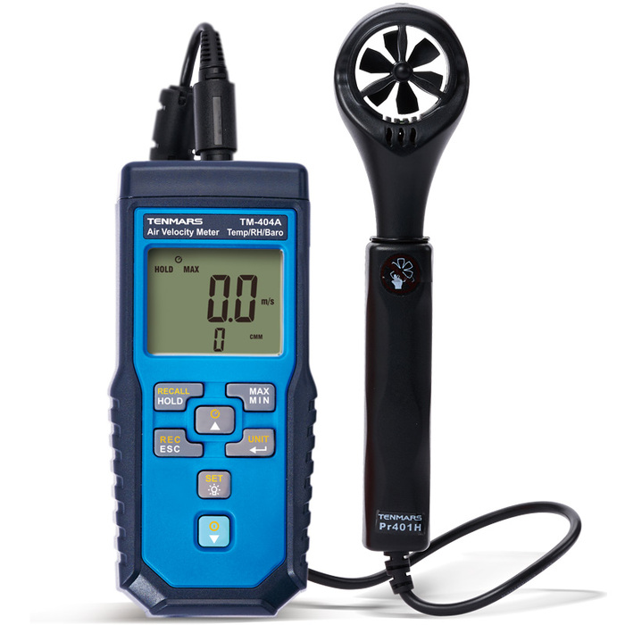 เครื่องวัดความเร็วลม (Air Velocity Meter / Anemometer) Tenmars TM-402A~404A