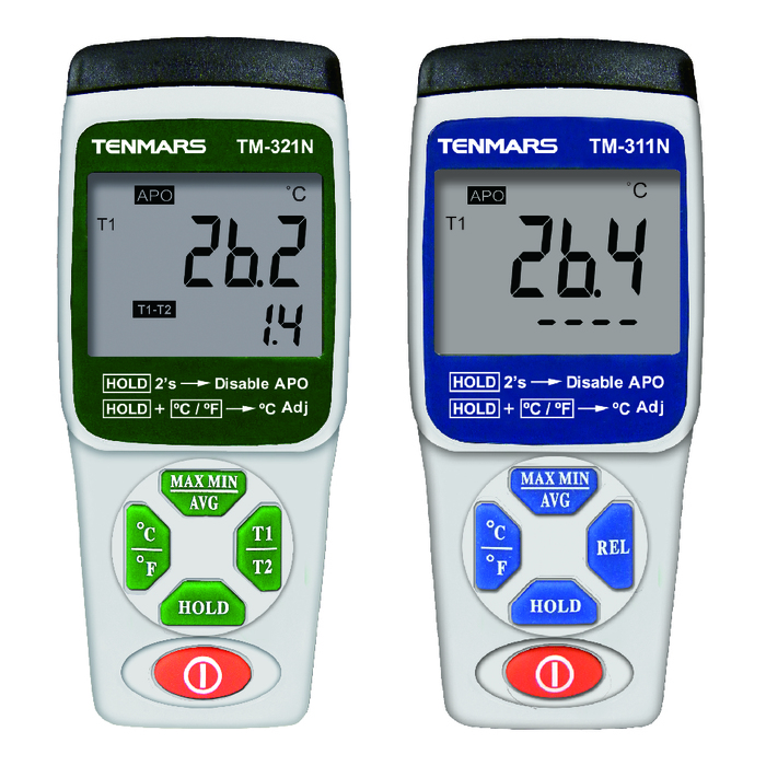 เครื่องวัดอุณหภูมิแบบเทอร์โมคัปเปิล ชนิด K แบบอินพุตเดี่ยว / อินพุตคู่ Tenmars TM-311N / TM-321N